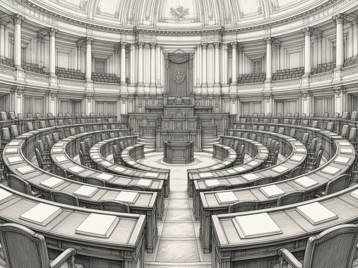 Ilustración institucional · Política